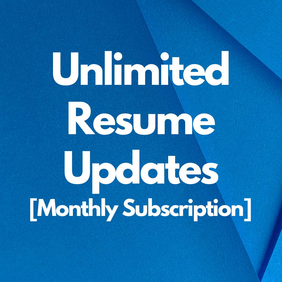 Unlimited Resume Updates (Monthly Subscription)