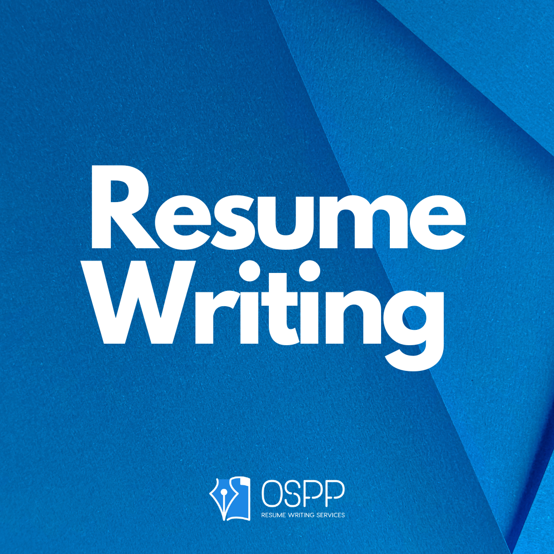 All OSPP Resume Writing Services